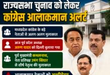 राज्यसभा पर कांग्रेस सतर्क, प्रदेश के दिग्गजों से चर्चा कर रहे खडगे, 3 की रात तक होगी नाम की घोषणा, कमलनाथ के नाम पर लग सकती है मुहर, अरुण यादव दिल्ली पहुंचे, सिंघार से दो बार मंगवाई गई रिपोर्ट,,