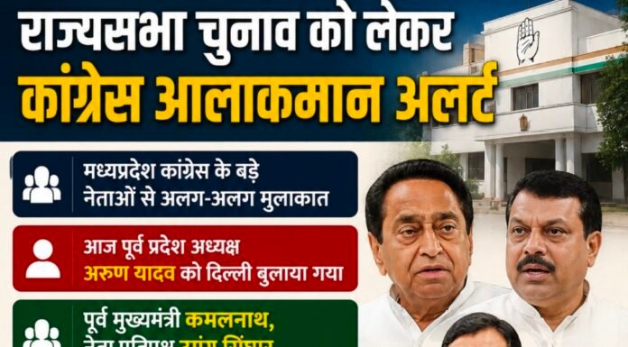 राज्यसभा पर कांग्रेस सतर्क, प्रदेश के दिग्गजों से चर्चा कर रहे खडगे, 3 की रात तक होगी नाम की घोषणा, कमलनाथ के नाम पर लग सकती है मुहर, अरुण यादव दिल्ली पहुंचे, सिंघार से दो बार मंगवाई गई रिपोर्ट,,